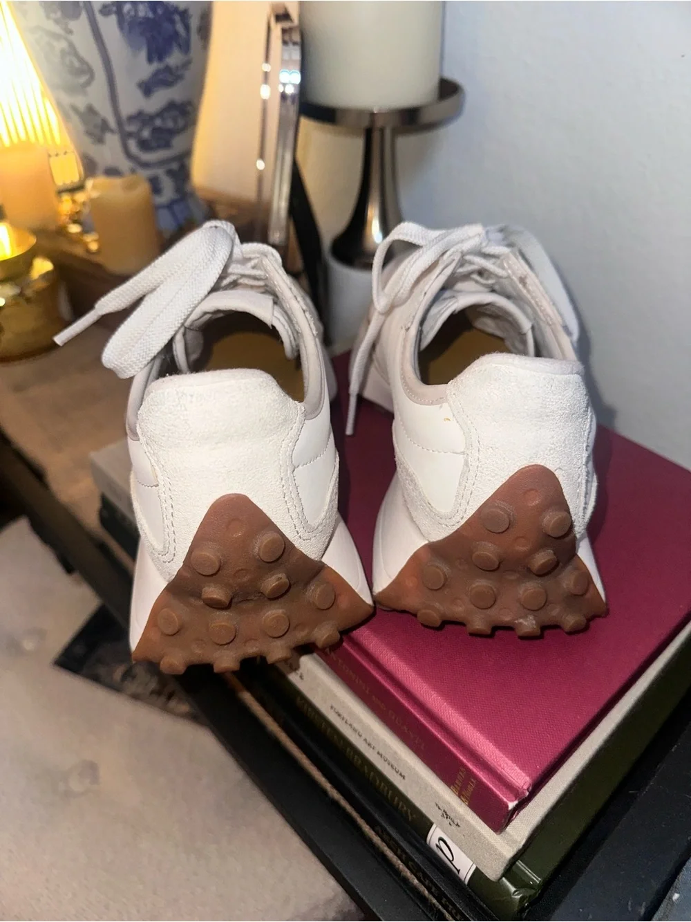 New Balance Women's 327 Sneakers from Finish Line Color Linen